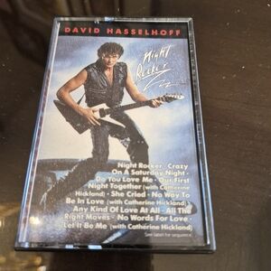 David Hasselhoff Night Rocker Cassette Tape - Blue Cover